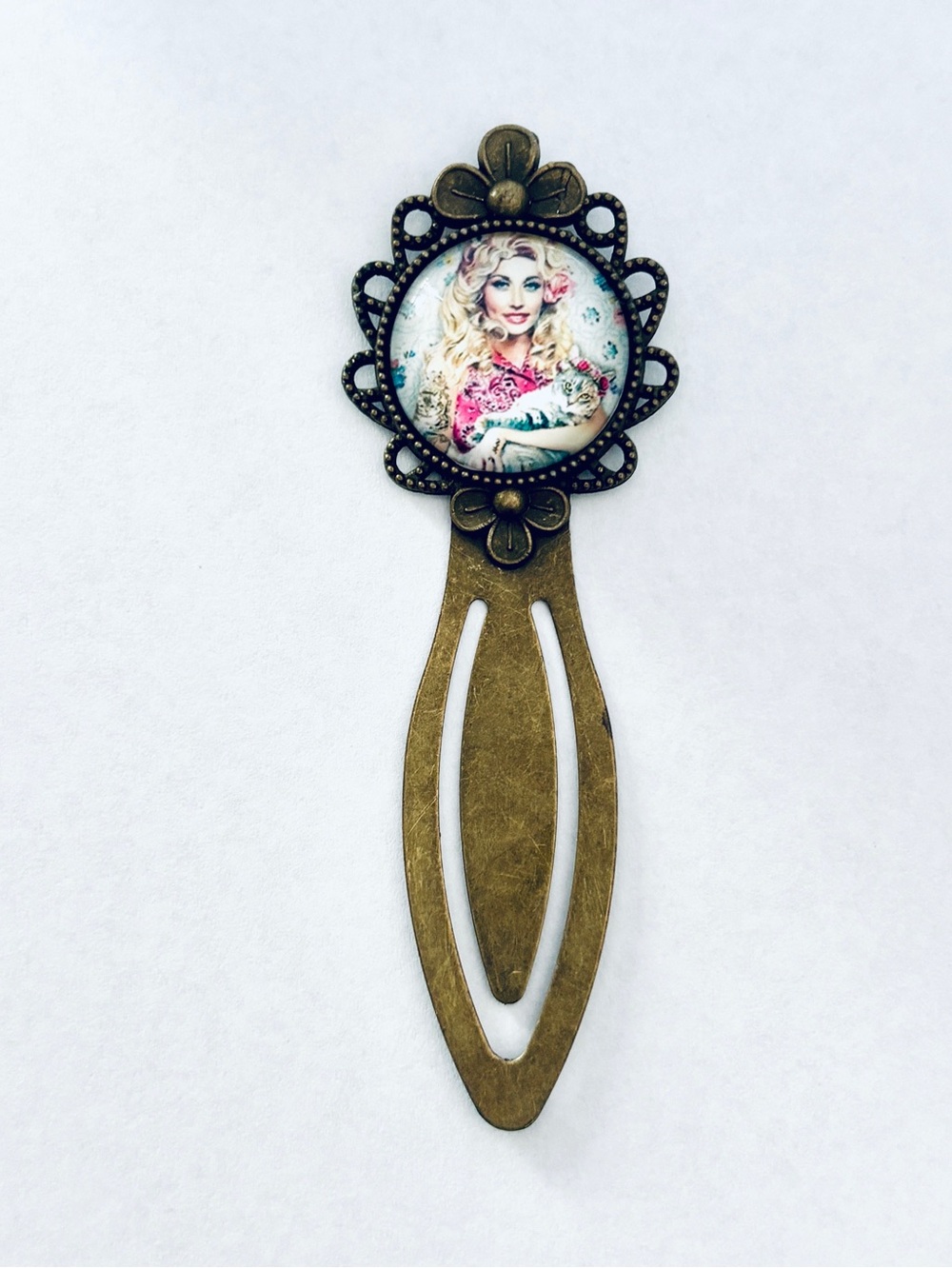 Dolly Parton Retro Style Metal Bookmark, Handmade, NWT